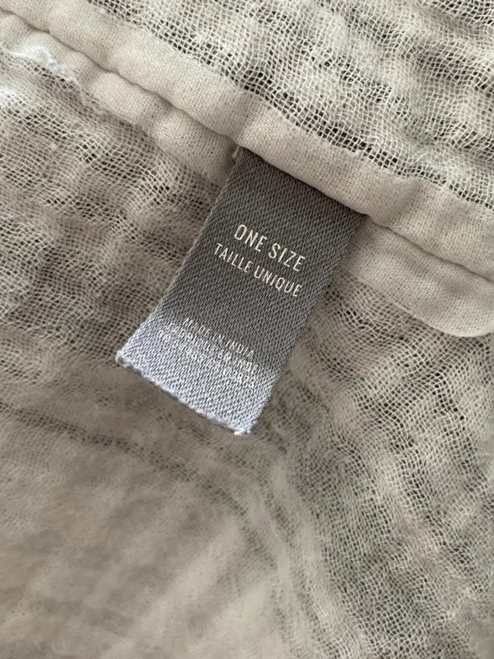 Aerie Gauze Open Front Cover Up Blue White Cardigan - One Size